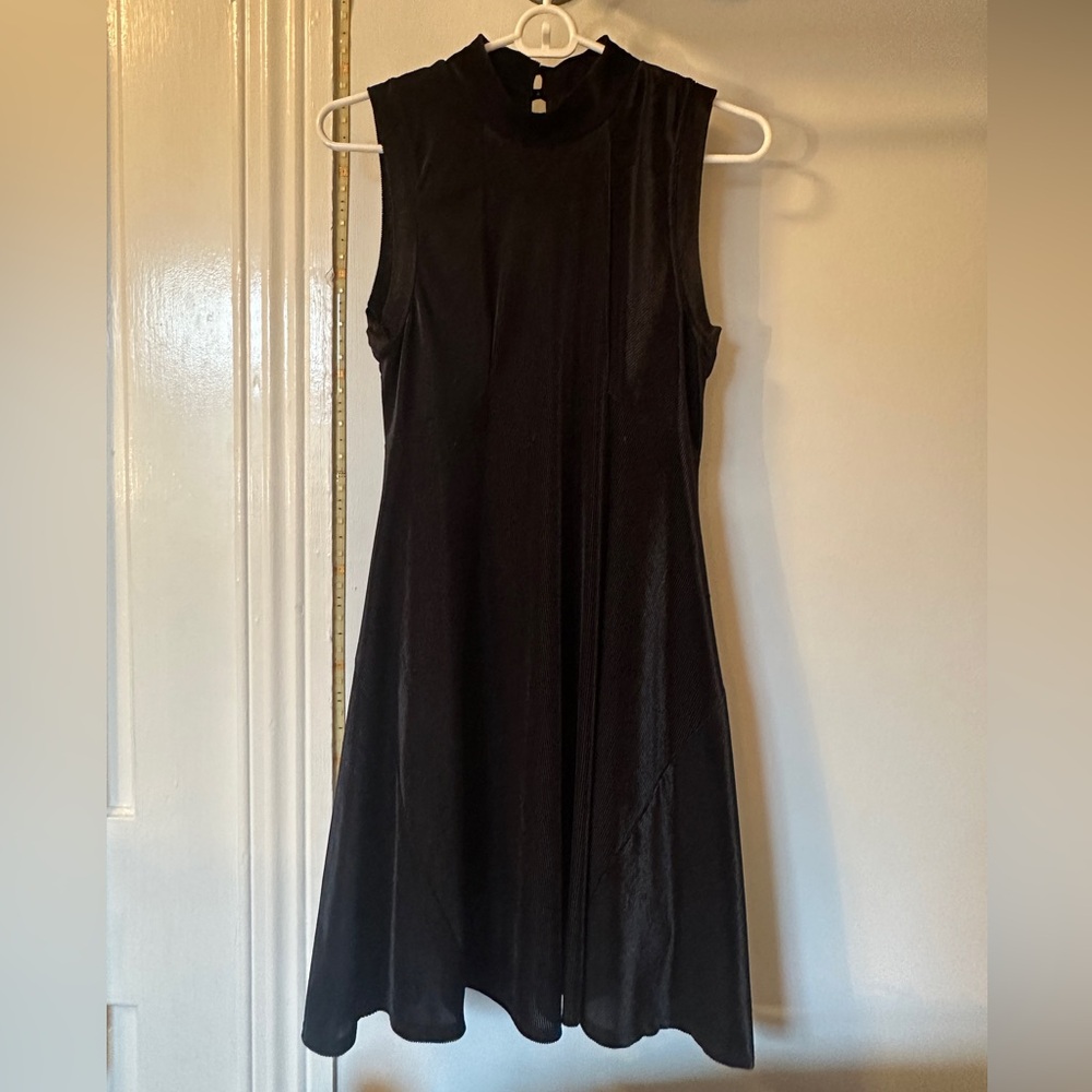 Velvet Black Sleeveless Dress